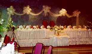 PHOTO:  Balloon arch  "...wedding tent ..."